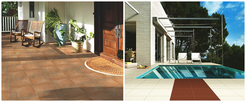 Make your porch and home exterior stand out with Parking Vitrified tiles