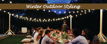 Outdoor Space Styling in Winters. 