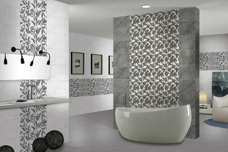 Leaf Patterned Tile Design